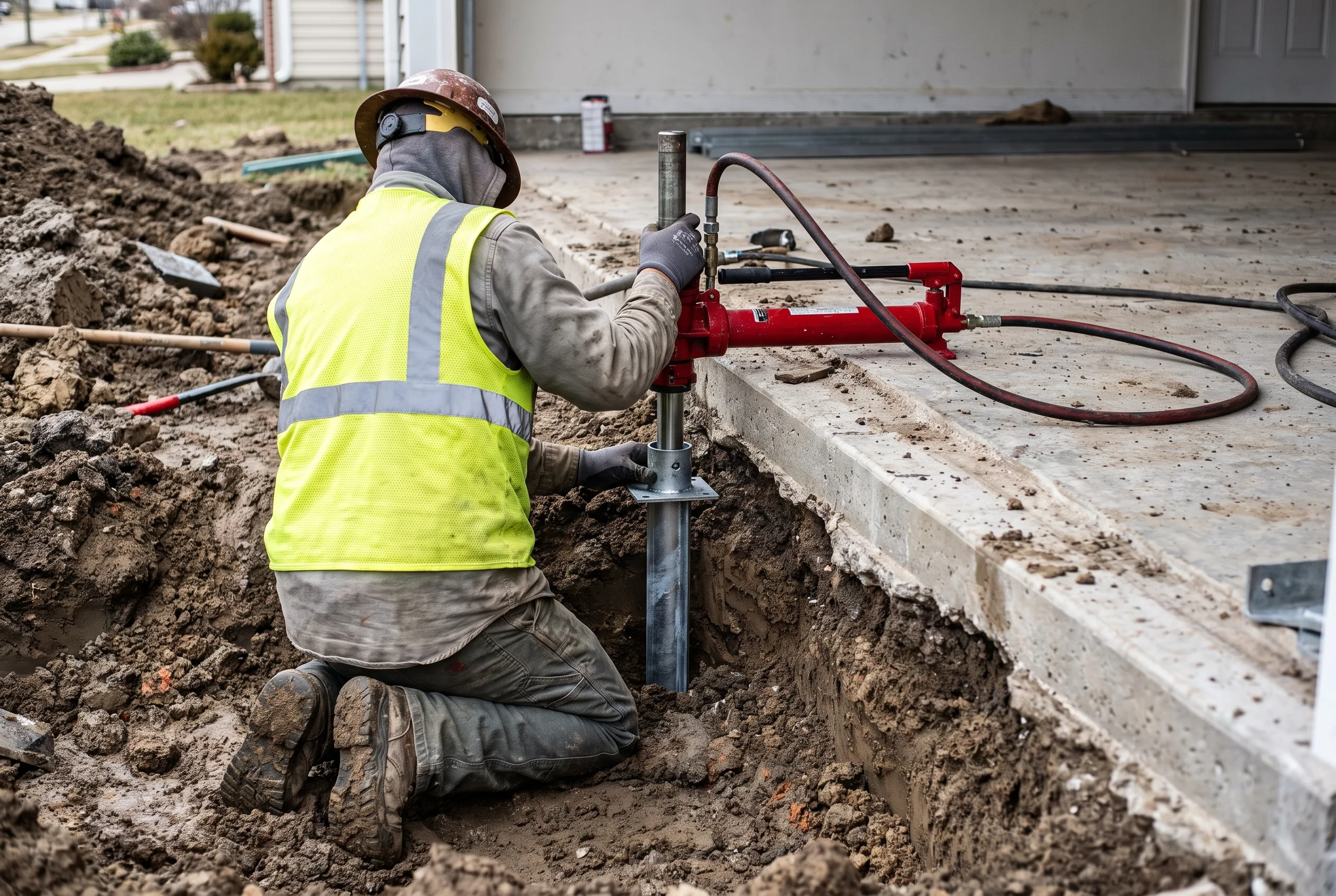 Slab Foundation Repair in New Braunfels, TX